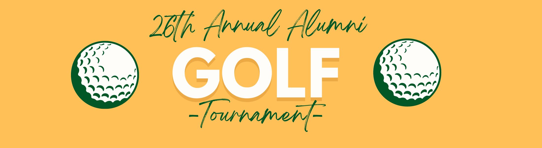 Alumni Golf Tournament Web Header (2200 × 600 px)