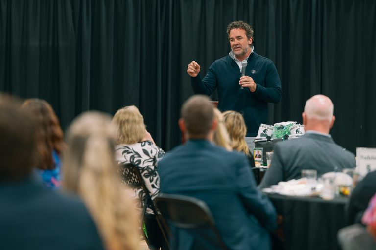 NFL Legend Jeff Saturday Inspires UMO Supporters and Graduates 